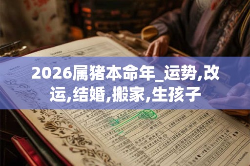 2026属猪本命年_运势,改运,结婚,搬家,生孩子