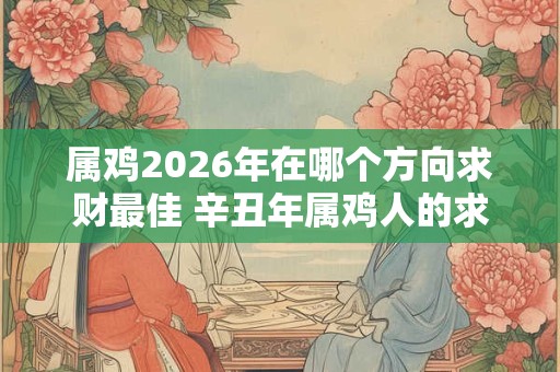 属鸡2026年在哪个方向求财最佳 辛丑年属鸡人的求财方位