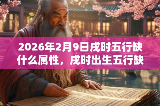 2026年2月9日戌时五行缺什么属性，戌时出生五行缺什么