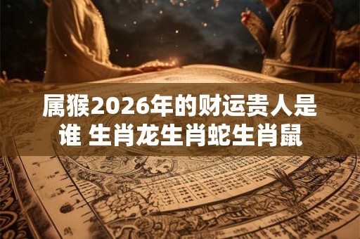 属猴2026年的财运贵人是谁 生肖龙生肖蛇生肖鼠 属猴2026年的财运贵人是谁 生肖龙生肖蛇生肖鼠