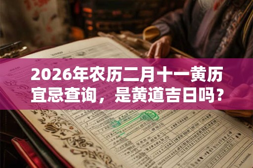 2026年农历二月十一黄历宜忌查询，是黄道吉日吗？