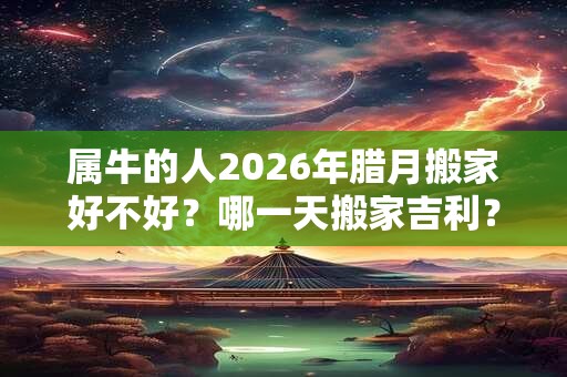 属牛的人2026年腊月搬家好不好？哪一天搬家吉利？