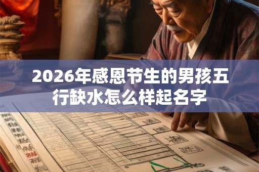 2026年感恩节生的男孩五行缺水怎么样起名字