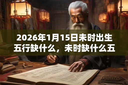 2026年1月15日未时出生五行缺什么，未时缺什么五行