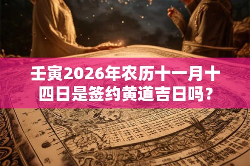 壬寅2026年农历十一月十四日是签约黄道吉日吗? 壬寅2026年农历十一月十四日是签约黄道吉日吗?