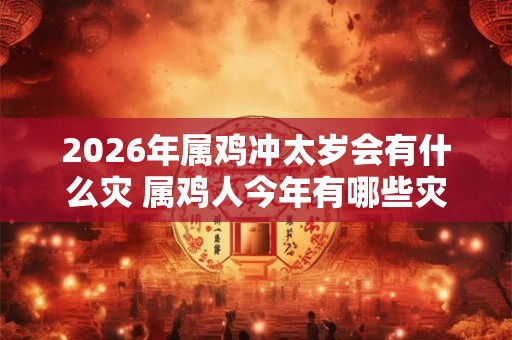 2026年属鸡冲太岁会有什么灾 属鸡人今年有哪些灾祸