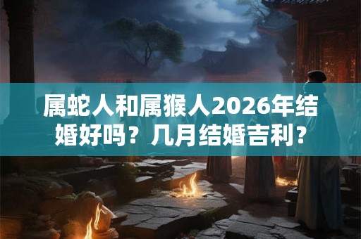 属蛇人和属猴人2026年结婚好吗？几月结婚吉利？