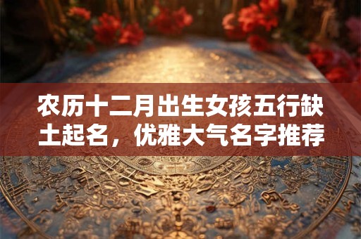 农历十二月出生女孩五行缺土起名，优雅大气名字推荐