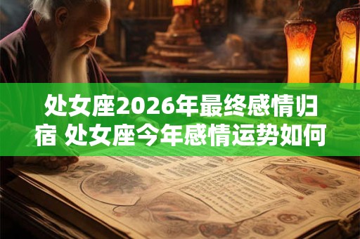 处女座2026年最终感情归宿 处女座今年感情运势如何
