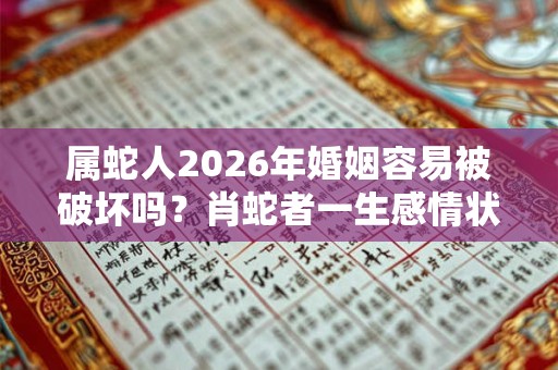 属蛇人2026年婚姻容易被破坏吗？肖蛇者一生感情状况