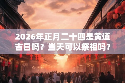 2026年正月二十四是黄道吉日吗?当天可以祭祖吗? 2026年正月二十四是黄道吉日吗?当天可以祭祖吗?