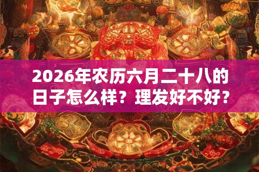 2026年农历六月二十八的日子怎么样？理发好不好？