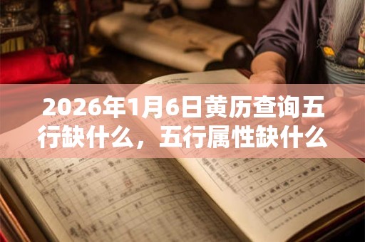 2026年1月6日黄历查询五行缺什么,五行属性缺什么 2026年1月6日黄历查询五行缺什么,五行属性缺什么