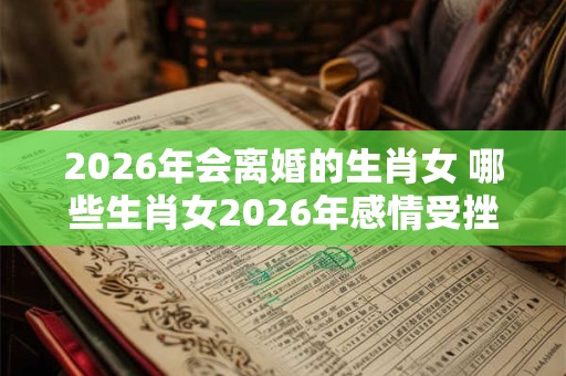 2026年会离婚的生肖女 哪些生肖女2026年感情受挫