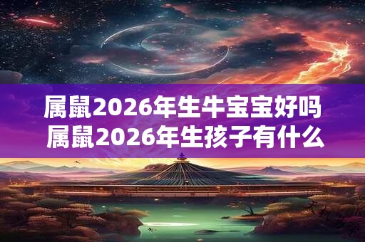 属鼠2026年生牛宝宝好吗 属鼠2026年生孩子有什么影响
