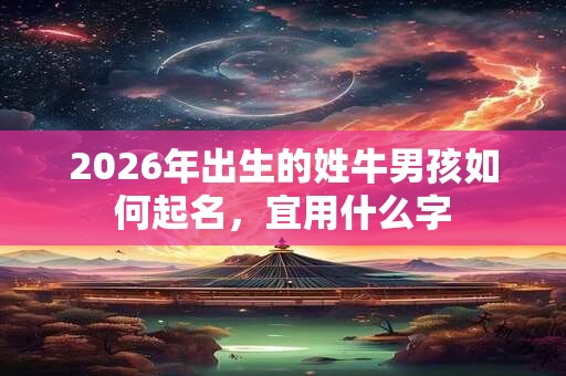 2026年出生的姓牛男孩如何起名,宜用什么字 2026年出生的姓牛男孩如何起名,宜用什么字