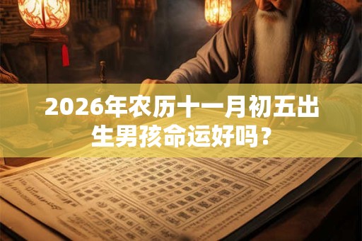 2026年农历十一月初五出生男孩命运好吗？