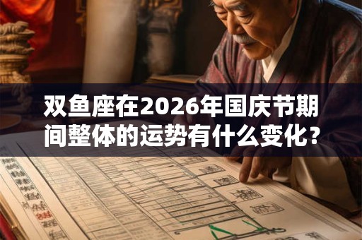 双鱼座在2026年国庆节期间整体的运势有什么变化？
