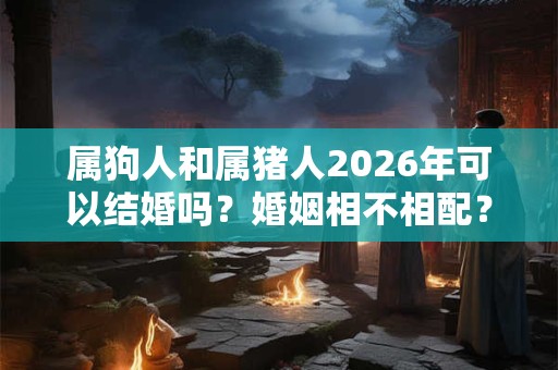 属狗人和属猪人2026年可以结婚吗？婚姻相不相配？