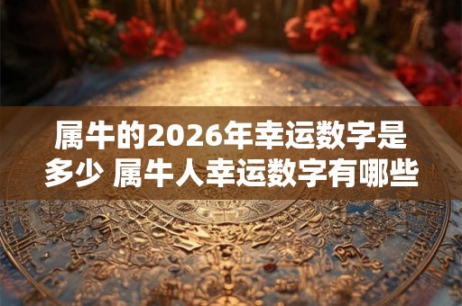 属牛的2026年幸运数字是多少 属牛人幸运数字有哪些