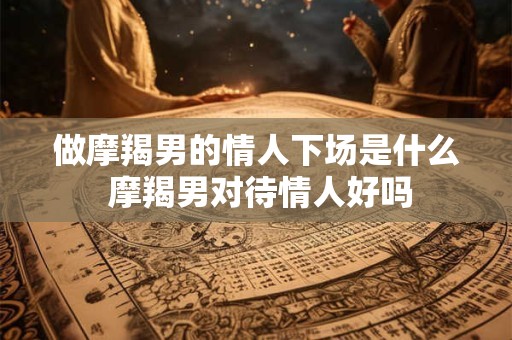 做摩羯男的情人下场是什么 摩羯男对待情人好吗