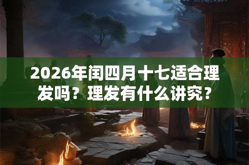 2026年闰四月十七适合理发吗？理发有什么讲究？