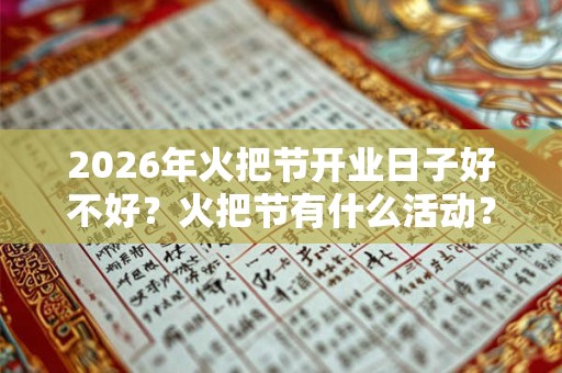 2026年火把节开业日子好不好？火把节有什么活动？