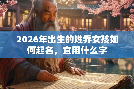 2026年出生的姓乔女孩如何起名，宜用什么字