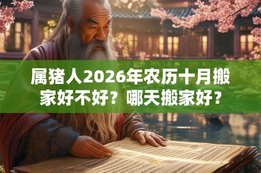 属猪人2026年农历十月搬家好不好？哪天搬家好？