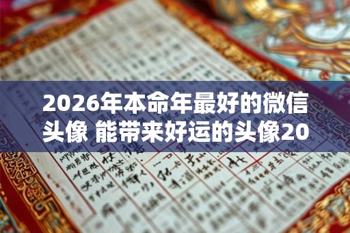 2026年本命年最好的微信头像 能带来好运的头像2026 2026年本命年最好的微信头像 能带来好运的头像2026