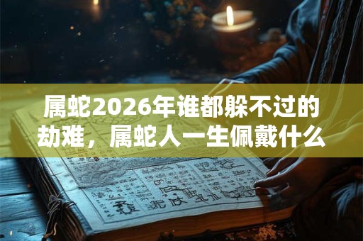 属蛇2026年谁都躲不过的劫难,属蛇人一生佩戴什么好? 属蛇2026年谁都躲不过的劫难,属蛇人一生佩戴什么好?