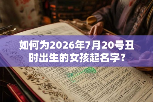 如何为2026年7月20号丑时出生的女孩起名字? 如何为2026年7月20号丑时出生的女孩起名字?