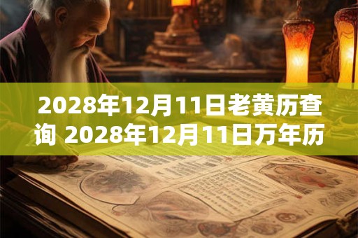 2028年12月11日老黄历查询 2028年12月11日万年历黄道吉日 2028年12月11日老黄历查询 2028年12月11日万年历黄道吉日