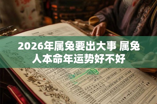2026年属兔要出大事 属兔人本命年运势好不好