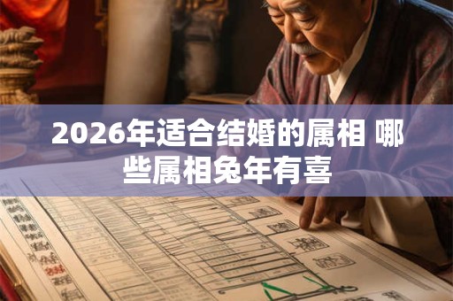 2026年适合结婚的属相 哪些属相兔年有喜 2026年适合结婚的属相 哪些属相兔年有喜