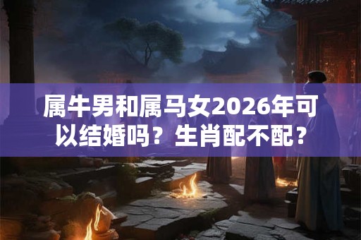 属牛男和属马女2026年可以结婚吗?生肖配不配? 属牛男和属马女2026年可以结婚吗?生肖配不配?