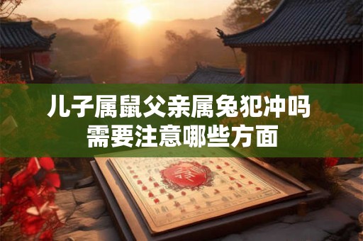 儿子属鼠父亲属兔犯冲吗 需要注意哪些方面 儿子属鼠父亲属兔犯冲吗 需要注意哪些方面