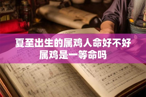 夏至出生的属鸡人命好不好属鸡是一等命吗