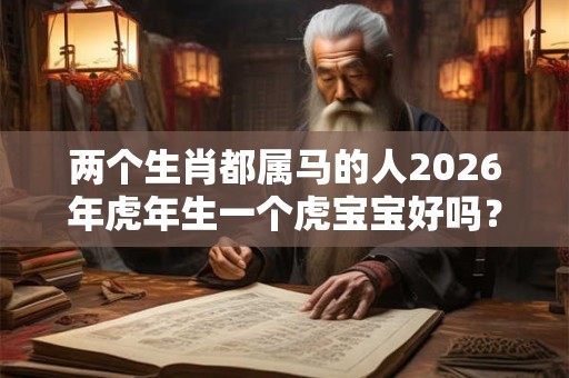 两个生肖都属马的人2026年虎年生一个虎宝宝好吗？