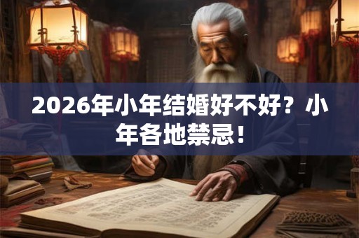 2026年小年结婚好不好？小年各地禁忌！