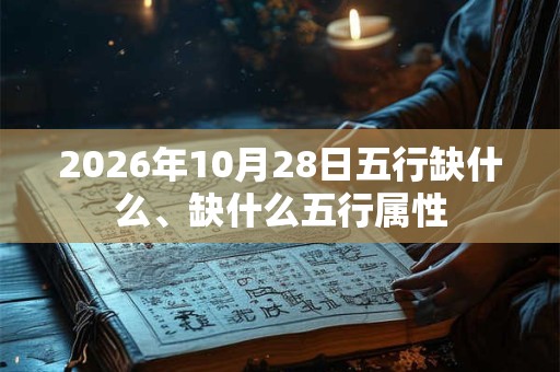 2026年10月28日五行缺什么、缺什么五行属性 2026年10月28日五行缺什么、缺什么五行属性