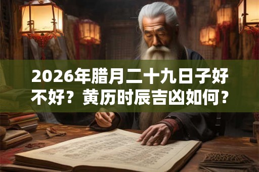 2026年腊月二十九日子好不好?黄历时辰吉凶如何? 2026年腊月二十九日子好不好?黄历时辰吉凶如何?