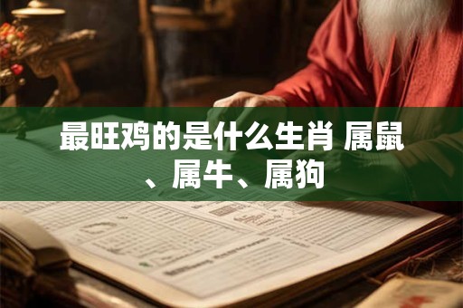 最旺鸡的是什么生肖 属鼠、属牛、属狗