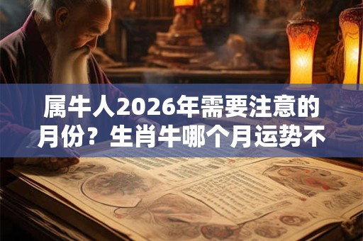 属牛人2026年需要注意的月份？生肖牛哪个月运势不顺