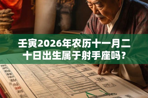 壬寅2026年农历十一月二十日出生属于射手座吗？
