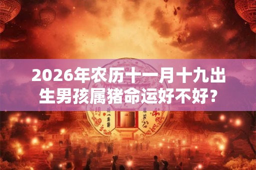 2026年农历十一月十九出生男孩属猪命运好不好? 2026年农历十一月十九出生男孩属猪命运好不好?