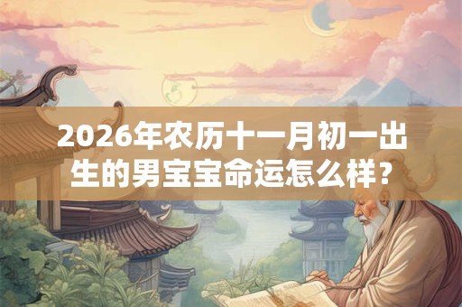 2026年农历十一月初一出生的男宝宝命运怎么样？
