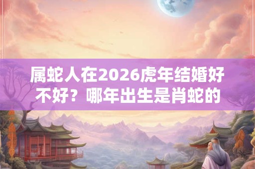 属蛇人在2026虎年结婚好不好?哪年出生是肖蛇的 属蛇人在2026虎年结婚好不好?哪年出生是肖蛇的