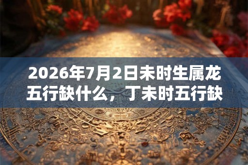 2026年7月2日未时生属龙五行缺什么，丁未时五行缺什么