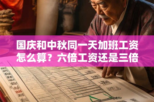 国庆和中秋同一天加班工资怎么算?六倍工资还是三倍? 国庆和中秋同一天加班工资怎么算?六倍工资还是三倍?